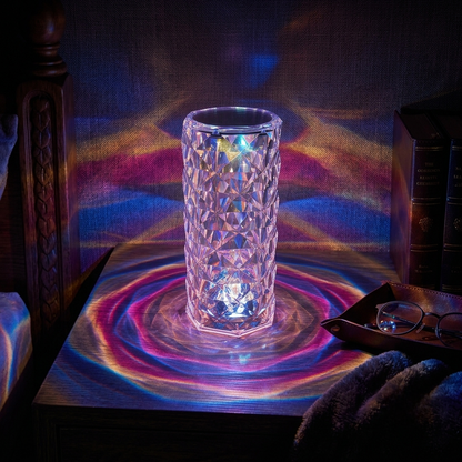 Crystal Touch Control Rose Diamond Table Lamp