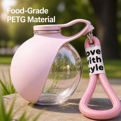 2-in-1 Portable Dog Water Bottle