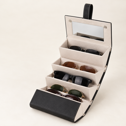 5-Slot Travel Sunglasses Organizer Case