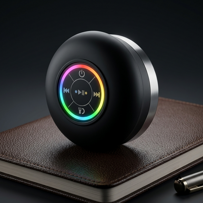 HydroBeat Waterproof RGB Bluetooth Shower Speaker