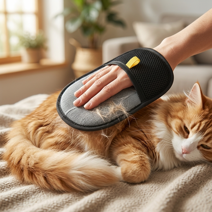Pet Hair Removal Mitt & Grooming Glove