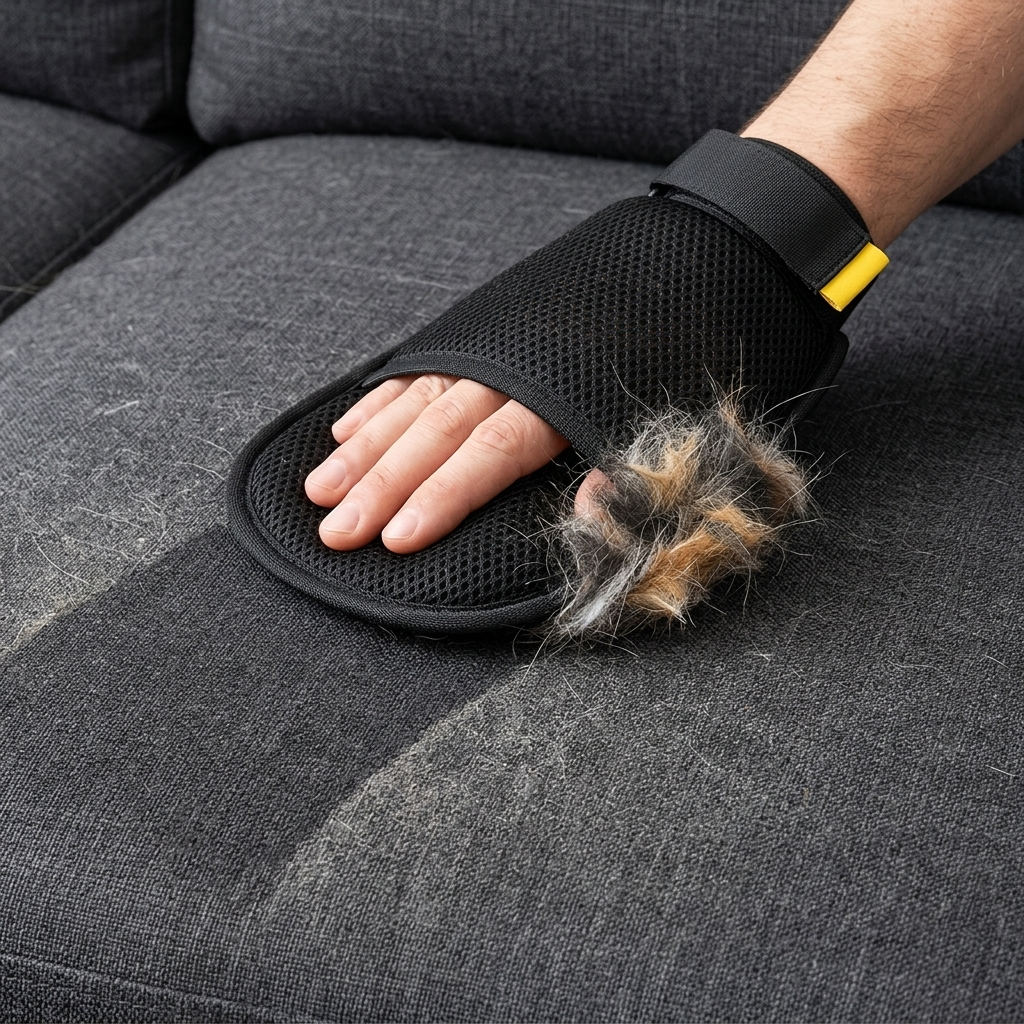 Pet Hair Removal Mitt & Grooming Glove