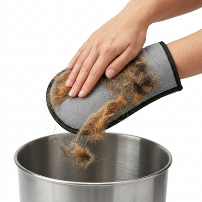 Pet Hair Removal Mitt & Grooming Glove
