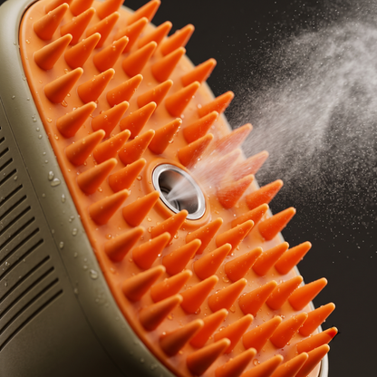 3-in-1 Electric Steamy Pet Grooming Brush