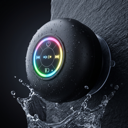 HydroBeat Waterproof RGB Bluetooth Shower Speaker