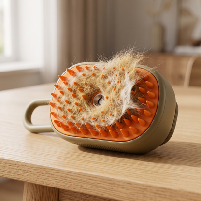 3-in-1 Electric Steamy Pet Grooming Brush